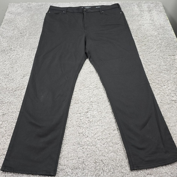 Banana Republic Traveler Jeans Mens 40x32 Black Slim Fit Straight Mid Rise Pants - Picture 2 of 13